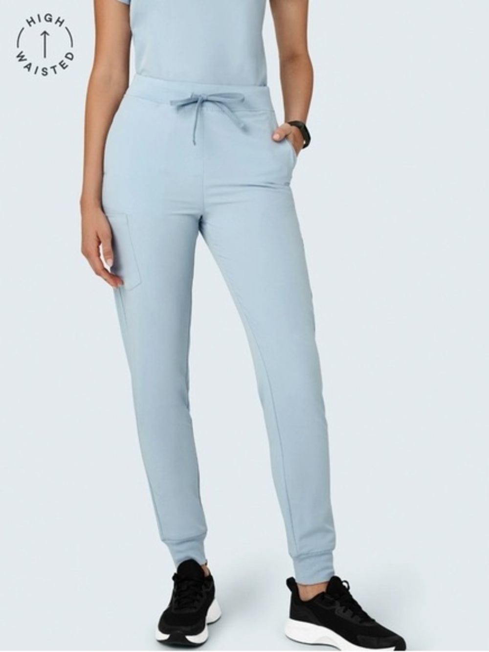 Mandala Scrubs High-Waisted Powder Blue Women’s Joggers MP